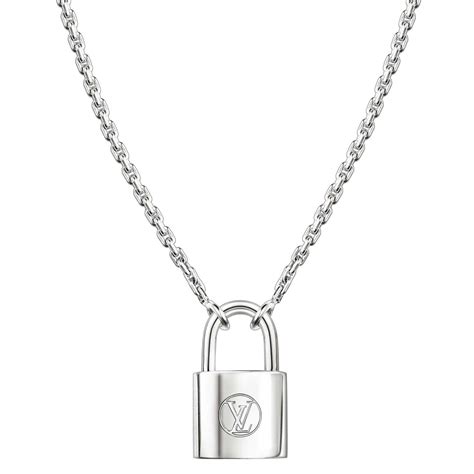 louis vuitton lockit necklace|louis vuitton padlock necklace silver.